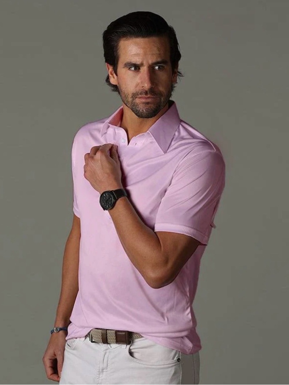 Collars & Co Pink Semi-Spread Collar Polo – Men’s XL – NWT